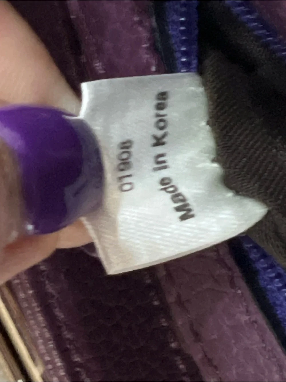 AUTH MCM PURPLE SHOULDER BAG